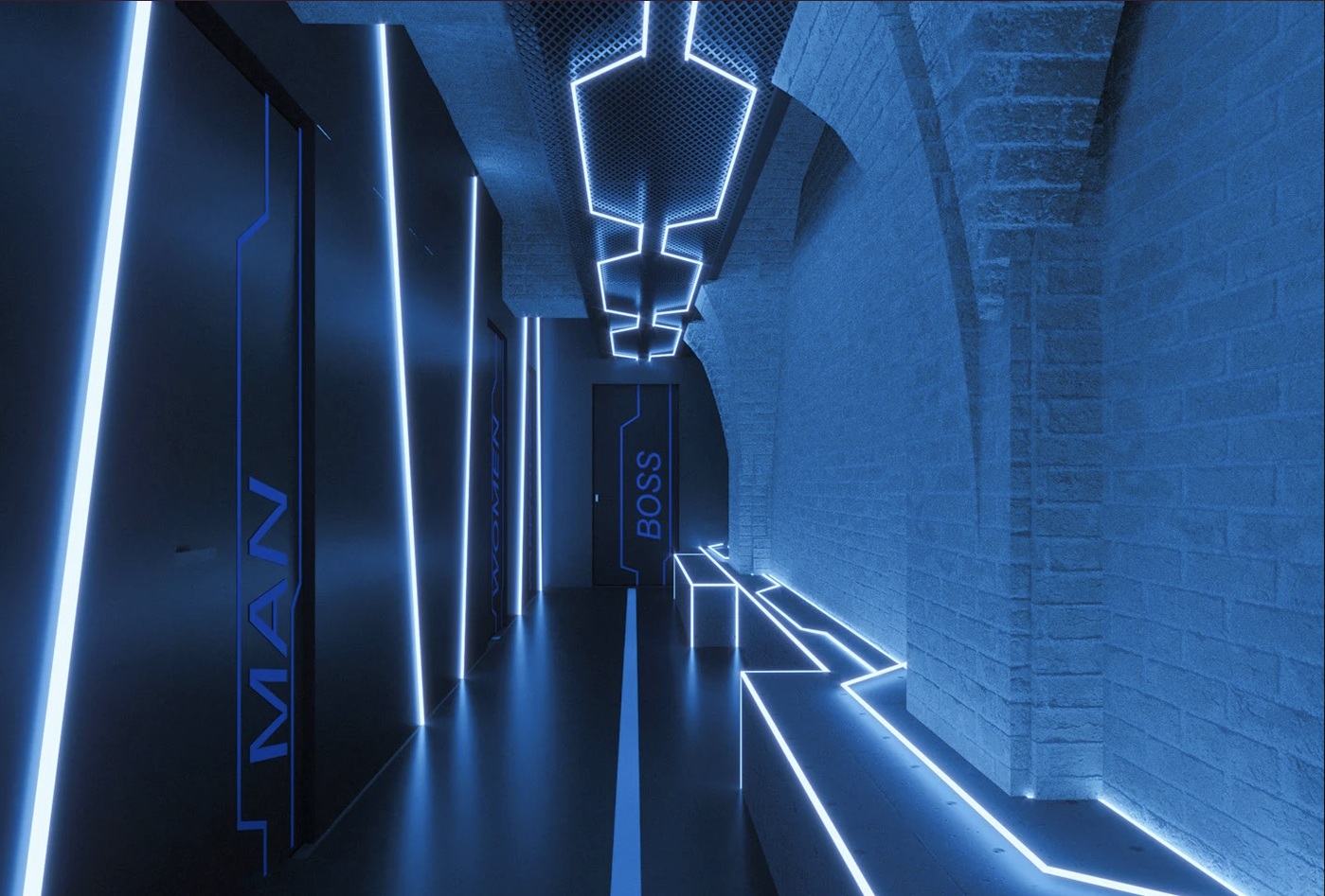 CheckPoint Cyber Club interior render 7