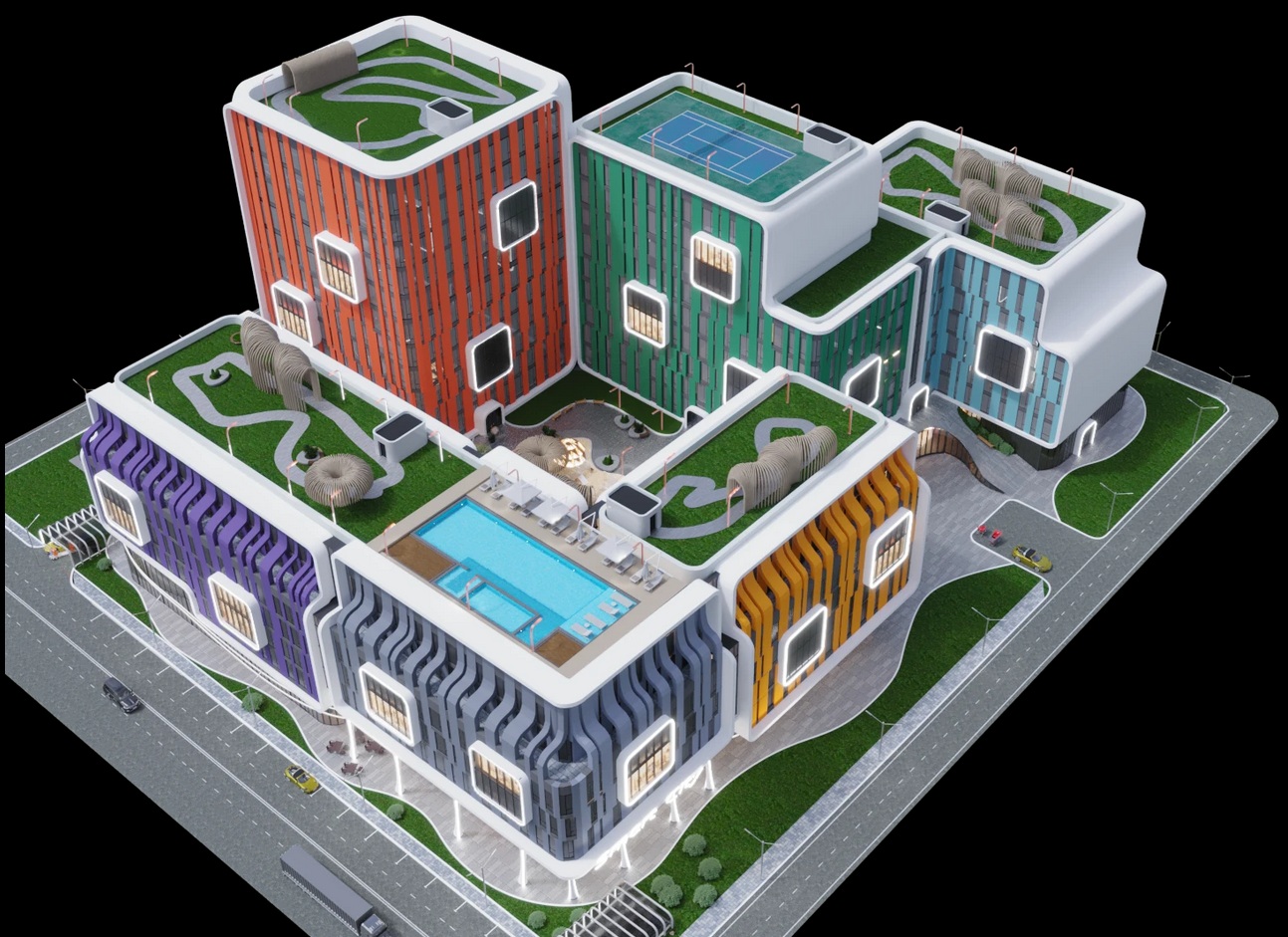 Bucharest Smart City exterior render 8