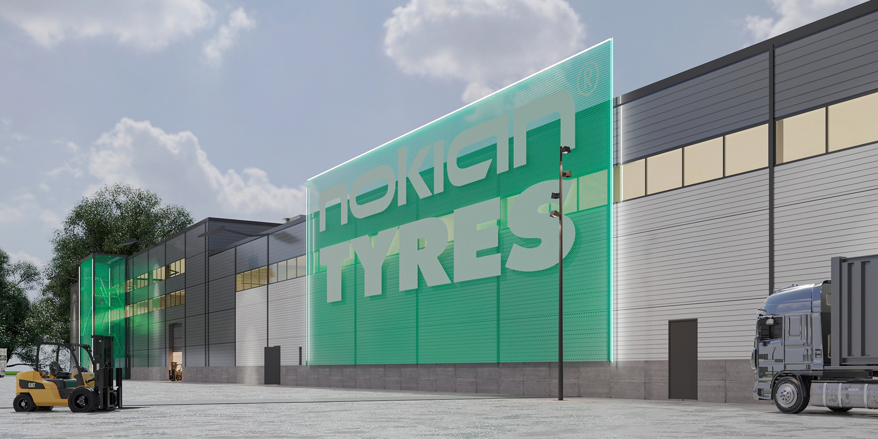 Офіс Nokian, корпоративний інтер’єр, 3D дизайн, архітектурна візуалізація